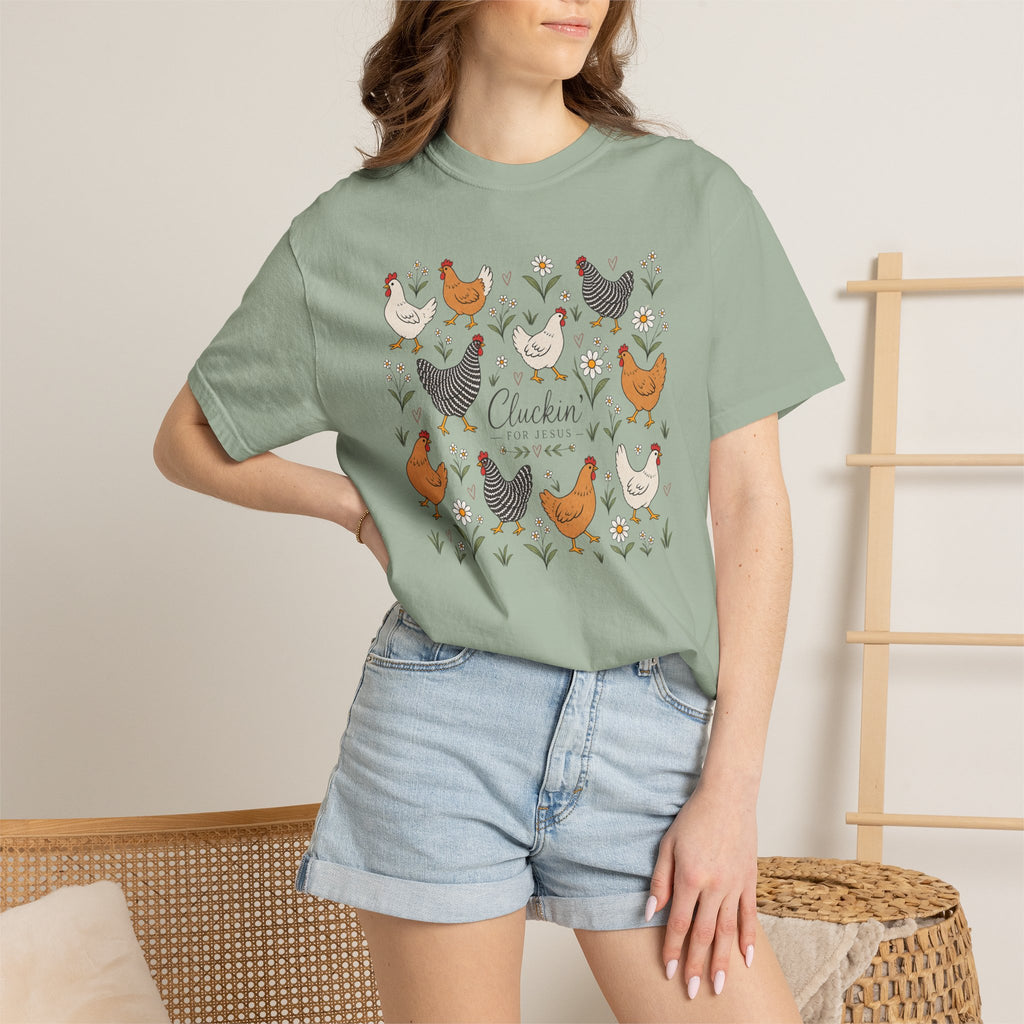 Cluckin Unisex Garment-Dyed T-shirt