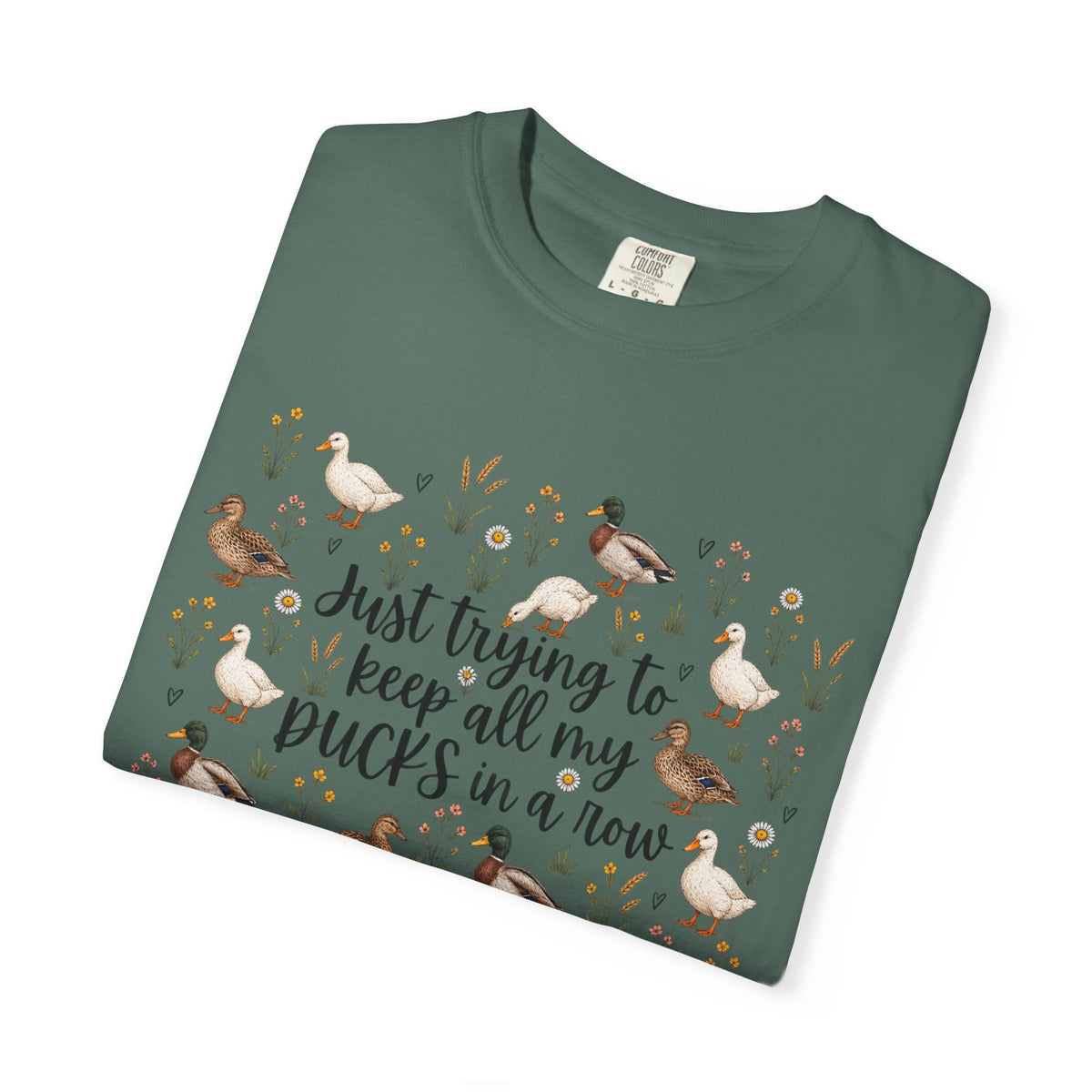 Ducks in a Row Unisex Garment-Dyed T-shirt