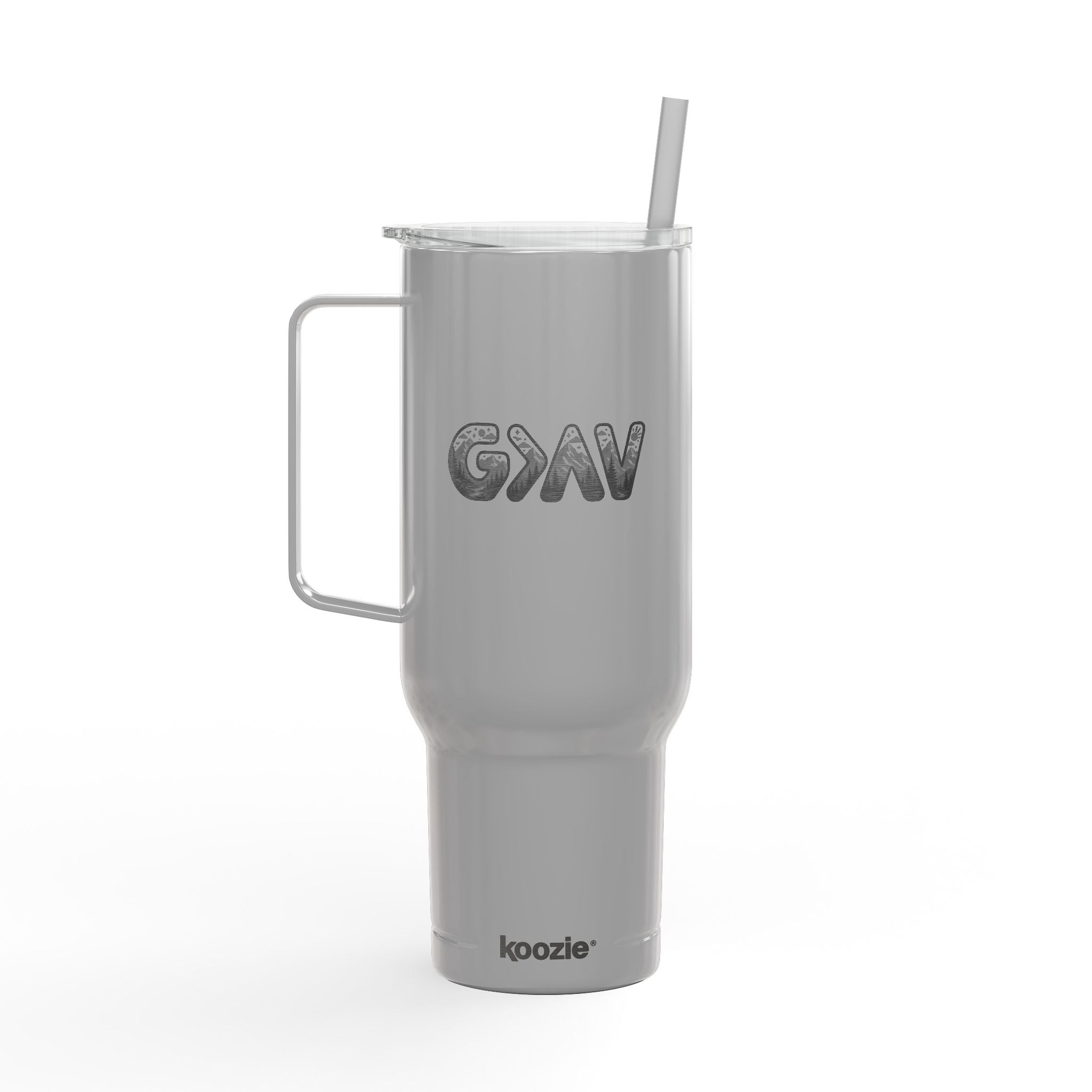 God is greater Insulated Tumbler with Lid, 40oz (Engraving)
