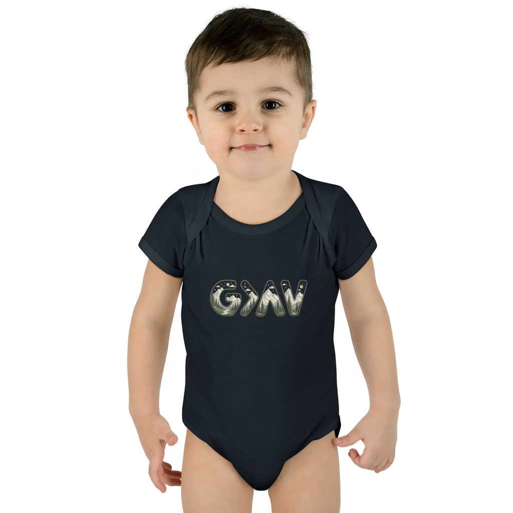 God is greater Infant Baby Rib Bodysuit