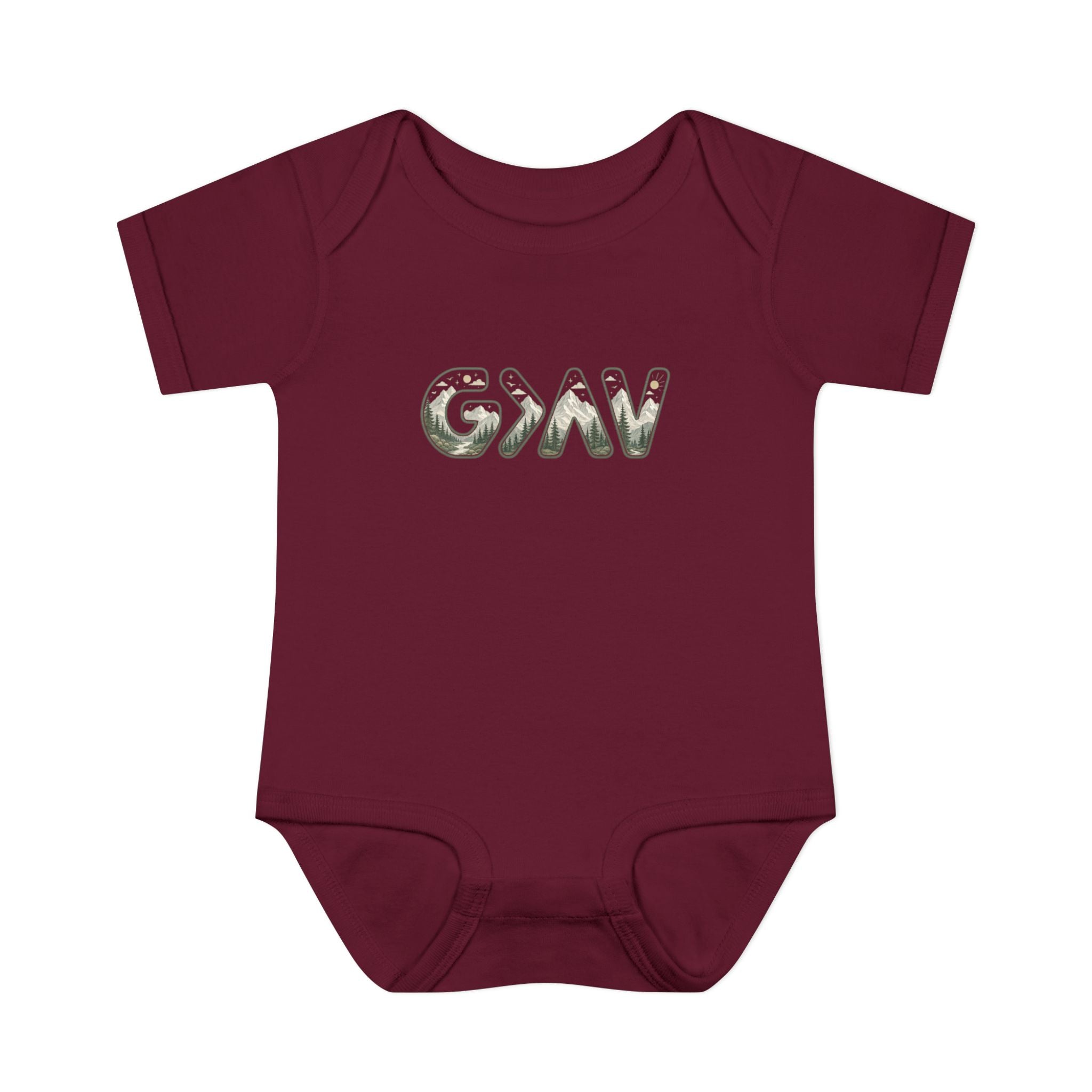 God is greater Infant Baby Rib Bodysuit